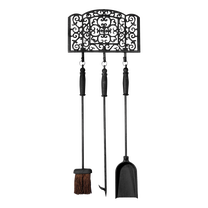 Kamīna instrumentu komplekts, kamīna piederumi 4IQ, 34 cm x 3.3 cm x 90 cm