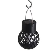 Piekarams gaismeklis ar saules bateriju Tarmo Flame Solar, 3W, IP44, melna krās.