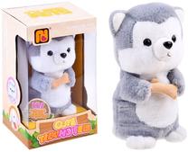 Rotaļu dzīvnieks Cute Talking Pets, 10 cm, pelēka krās.