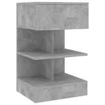 Naktinis staliukas VLX 808656, pilka sp., 65 cm x 35 cm x 40 cm