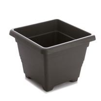 Gėlių vazonas Plastia FLOWER POT BEGONIA D25 ANTRACITE, plastikinis, 25 cm x 25 cm, Ø 25 cm, pilka sp.
