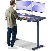 Datorgalds regulējams augstums Desktronic HomeOne, 140 cm x 70 cm, 119 cm, zila krās.