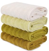 Vannas dvieļu komplekts Beverly Hills Polo Club Hand Towel Set 406, krēmkrāsa/zaļa krās., 90 cm x 50 cm, 4 gab.