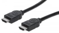Laidas Manhattan HDMI 19 pin male, HDMI 19 pin male, 7.5 m, juoda sp.