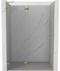 Dušo durys Mexen Lunar 834-130-000-50-00-L, 130 cm x 200 cm, aukso sp./grūdintas