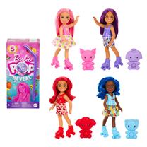 Кукла с аксессуарами Mattel Barbie Chelsea Pop Reveal HRK58, 12 см, (цвет/дизайн выбирается случайным образом)