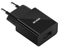 Telefono įkroviklis Acme, USB/AC/DC, juoda sp.