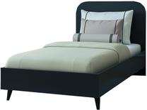 Lova viengulė Kalune Design Lavinia 001, 90 x 190 cm, antracito sp., be čiužinio