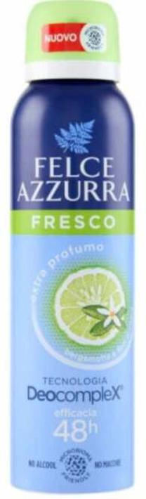 Ķermeņa dezodorants Felce Azzurra Fresco, 150 ml