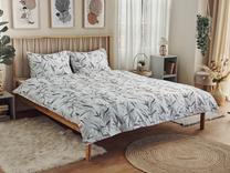Комплект постельного белья Dormeo Bamboo II 110076725, белый цв./серый цв., 50 x 70 cm, 200 x 200 cm