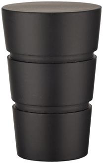 Karnīzes gals Domoletti Walec Basic, Ø 19 mm, melna krās.