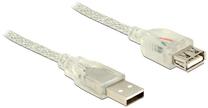Vads Delock USB 2.0 A male, USB 2.0 A female, 3 m