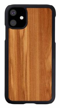 Telefona vāciņš Man&Wood, brūna krās./melna krās., Apple