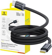 Vads Baseus Dynamic 4 Pro P10385200111-00, USB Type C, 100 cm, melna krās., 100 W