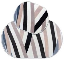 Vonios kilimėlių rinkinys Foutastic Oval 447RBY1102, įvairių spalvų, 100 cm x 60 cm