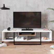 TV galds Kalune Design Asal 150, ozola krās./balts krās./melns krās., 149.4 cm x 35.2 cm x 40 cm