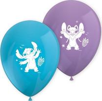 Balonu komplekti ovāls GoDan Disney Stitch And Angel, zila krās./violeta krās., 8 gab.