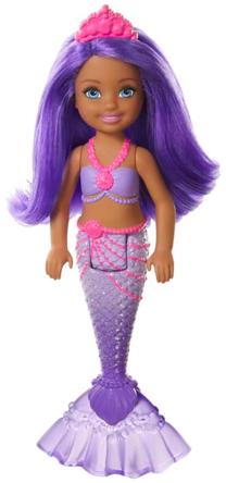 Lėlė, undinėlė Mattel Barbie Dreamtopia Chelsea Mermaid GJJ90, 12 cm, įvairių spalvų