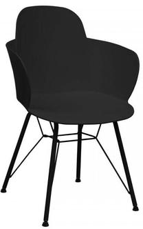 Lauko kėdė Mirpol Emma, juoda sp., 57.5 cm x 56 cm x 81 cm