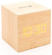 Stalinis kvarcinis laikrodis Evelatus Multifunctional Clock EMC02, ruda sp./aukso sp., 15 cm x 15 cm
