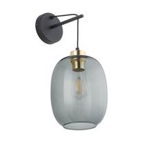 Valgusti seinale TK Lighting Delta, E27, 1 x 15 W, hall v. / must v.