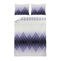 Patalynės užvalkalų komplektas Domoletti Amethyst, mėlyna sp./pilka sp., 50 x 70 cm, 200 x 220 cm