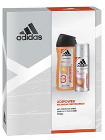 Kūno priežiūros rinkinys vyrams Adidas Adipower Maximum Performance, 400 ml