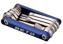 Raktų komplektas BETO 10in1 BT-337, nerūdijantysis plienas, mėlyna sp./sidabro sp.
