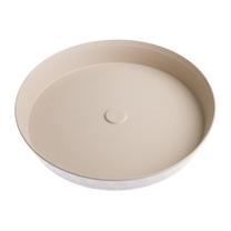 Lėkštelė vazonui Plasticotto D32 MARM(50), rožinė sp./smėlio sp., 32 cm