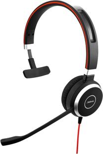 Vadu austiņas Jabra Evolve 40 Mono MS USB-C, melna krās.