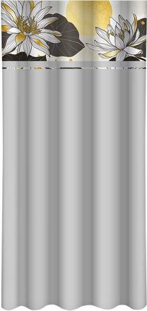 Nakts aizkari ZMK-065, zelta krās./balta krās./pelēka krās., 160 cm x 270 cm