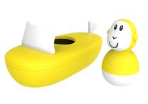 Набор игрушек для купания Matchstick Monkey Bathtime Boat Set 4010401-0469, желтый цв.