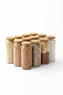 Pārtikas uzglabāšanas konteineru komplekts Hermia F10269, 1.4 l, caurspīdīga krās.