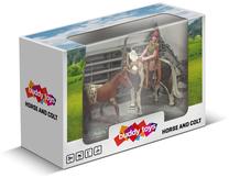 Rinkinys Buddy Toys Horse And Colt BGA 1012, 8 vnt., įvairių spalvų