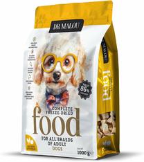 Sausas šunų maistas Dr Malou Complete Freeze-Dried Chicken With Pumpkin, vištiena/moliūgas, 1 kg