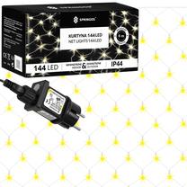 LED lempučių užuolaida Springos CL4110, 2 m, šiltai balta sp., 144 LED
