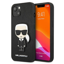Telefona vāciņš Karl Lagerfeld KLHCP13SOKPK, melna krās., Apple