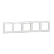 Penkiavietis rėmelis Schneider Electric Sedna Design SDD311805, balta sp. 5 vt.