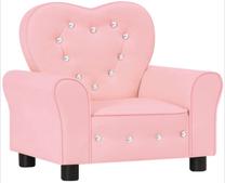 Sofa VLX Heart 325523, rožinė sp., 61.5 x 42.5 cm x 50 cm