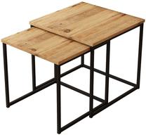 Kavos staliukas Kalune Design VG8 - A 2 Pcs, pušies sp, 50 cm x 50 cm x 47.8 cm