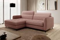 Kampinė sofa Gomsi Raquel 24, rožinė sp., kairinė, 165 x 228 cm x 100 cm