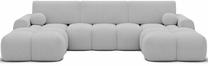 Kampinė sofa Vianetto, balta sp., 177 x 319 cm x 95 cm