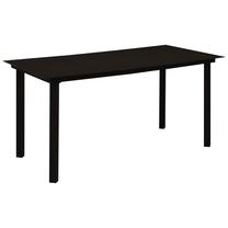 Stalas VLX, juoda sp., 150 cm x 80 cm x 74 cm