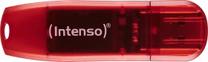 USB atmintinė Intenso Rainbow, raudona sp., 128 GB
