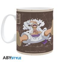 Krūzīte ABYstyle ONE PIECE - Mug (460 ml) Luffy Wanted, daudzkrāsaina, 460 ml