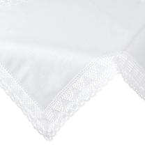Staltiesė kvadratinė Nataly, balta, 85 x 85 cm