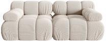 Modulinė sofa Micadoni Bellis 3D, smėlio sp., 188 x 94 cm x 64 cm