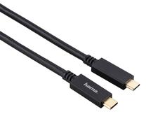 Laidas Hama USB-C Cable 1m, USB Type C/USB Type-C male, 100 cm, juoda sp.