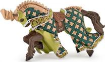 Фигурка-игрушка Papo Weapon Master Dragon Horse 401298, 16 см, коричневый цв./зеленый цв.