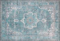 Kiliminis takas Conceptum Hypnose Blues Chenille AL 158, žalia sp./įvairių spalvų, 230 cm x 75 cm